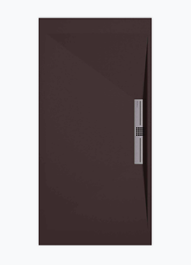 Sanifun douchebak Stone Side Chocolate Smooth 120 x 80 S.