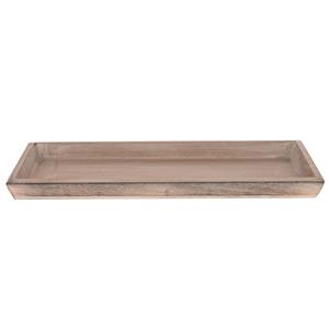 Houten kaarsenbord/plateau rechthoekig x 15 cm -