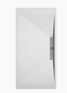 Sanifun douchebak Stone Side White Slate 130 x 70 S.