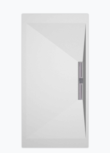 Sanifun douchebak Stone Side White Smooth 130 x 70 S.