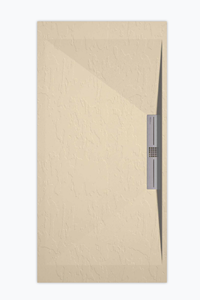 Sanifun douchebak Stone Side Cream Slate 130 x 70 S.