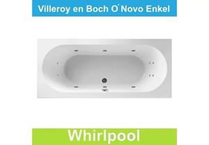 Ligbad Villeroy & Boch O.novo 190x90 cm Balboa Whirlpool systeem Enkel 