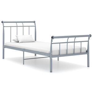 VidaXL Bedframe Metaal Grijs 90x200 Cm