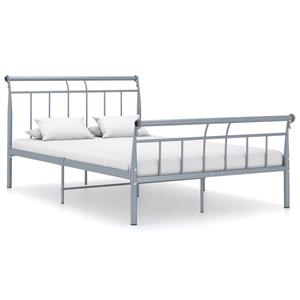 VidaXL Bedframe Metaal Grijs 120x200 Cm