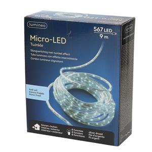 Lumineo Lichtslang/slangverlichting Helder Wit 9 Meter Met Twinkel Effect 567 Lampjes ichtslangen