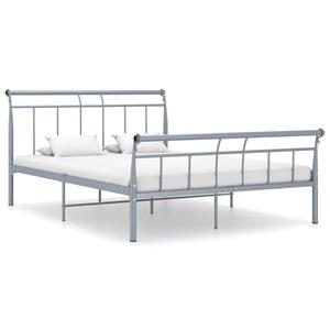 VidaXL Bedframe Metaal Grijs 140x200 Cm