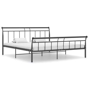 vidaXL Bedframe metaal zwart 160x200 cm