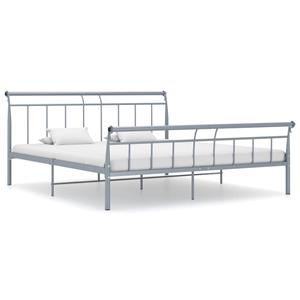 VidaXL Bedframe Metaal Grijs 180x200 Cm