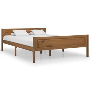 VidaXL Bedframe Massief Grenenhout Honingbruin 140x200 Cm