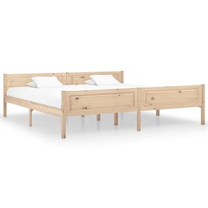 vidaXL Bettgestell »Massivholzbett Kiefer 200x200 cm Doppelbett Bett Bettrahmen Bettgestell«