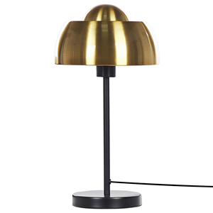 BELIANI Tafellamp goud/zwart 44 cm rond SENETTE