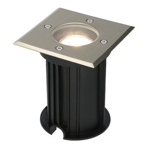 V-TAC Dimbare LED grondspot - Vierkant - RVS - 4000K neutraal wit - 5 Watt - IP65 straal waterdicht - 3 jaar garantie
