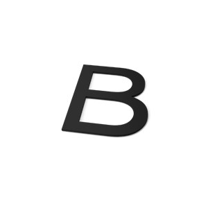 Geroba Letter B Model: Huisletter Staal