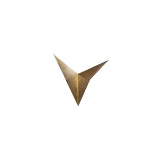 Opviq Wandlamp Bird 3203, goud antiek, metaal, driehoekig