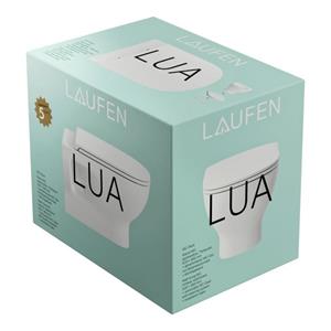 Laufen Lua toiletset 45x55x39cm zonder spoelrand zonder antikalkbehandeling Keramiek Wit h8660810000001