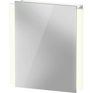 Duravit Ketho 2 spiegelkast met 1 deur met led verlichting en wastafelverlichting 60x70x15.7cm links met sensorschakelaar wit K27135L00000010