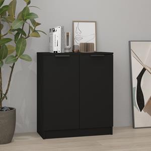 VidaXL Dressoir 60x30x70 cm bewerkt hout zwart