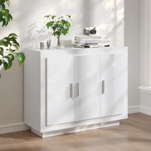 VidaXL Dressoir 92x35x75 cm bewerkt hout wit