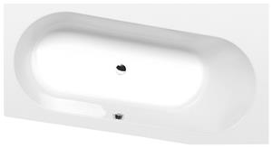 Polysan Astra asymmetrisch bad rechts schuin 165x80x48cm wit