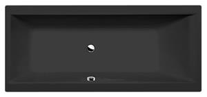 Polysan Cleo ligbad 170x75x48cm zwart mat