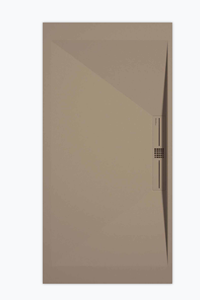 Sanifun douchebak Stone Side Moka Smooth 130 x 70 P.
