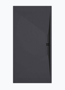 Sanifun douchebak Stone Side Anthraciet Slate 130 x 80 P.