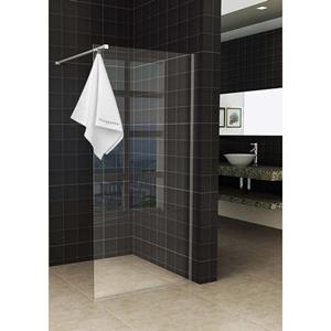 Wiesbaden Sita inloopdouche 80x200cm helder glas 8mm met Nano coating met handdoekhouder Chroom 20.3404