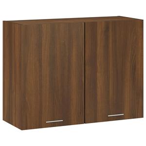 vidaXL Hangkast 80x31x60 cm bewerkt hout bruin eikenkleur