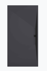 Sanifun douchebak Stone Side Anthraciet Smooth 130 x 80 P.