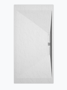 Sanifun douchebak Stone Side White Slate 130 x 80 P.