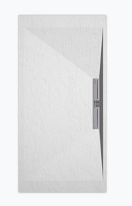 Sanifun douchebak Stone Side White Slate 130 x 80 S.