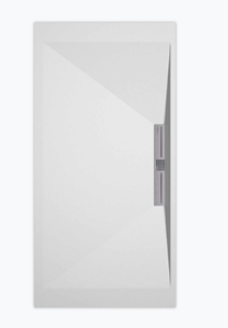 Sanifun douchebak Stone Side White Smooth 130 x 80 S.