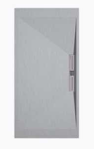 Sanifun douchebak Stone Side Gray 7035 Slate 130 x 80 S.