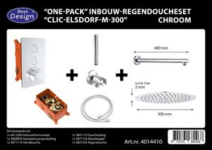 Best Design Clic Elsdorf inbouw regendouche 30cm chroom