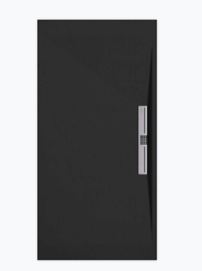 Sanifun douchebak Stone Side Black Slate 130 x 80 S.