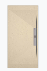 Sanifun douchebak Stone Side Cream Slate 130 x 80 S.