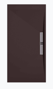 Sanifun douchebak Stone Side Chocolate Smooth 130 x 80 S.