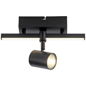 PAUL NEUHAUS LED Wand- und Deckenleuchte Barik in Schwarz 4,5W 360lm GU10