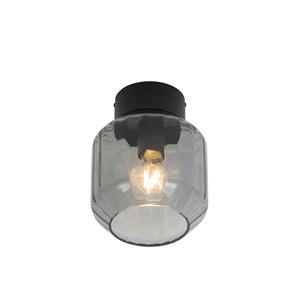 QAZQA Moderne plafondlamp Zwart