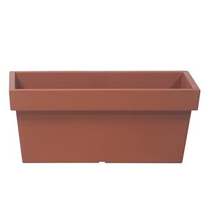 Prosperplast Stevige terras/balkon plantenbak/bloembak kunststof 38 x 18 x 16 cm terra cotta voor buiten