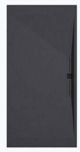 Sanifun douchebak Stone Side Anthraciet Slate 140 x 70 P.