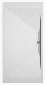 Sanifun douchebak Stone Side White Slate 140 x 70 P.