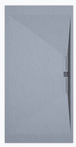 Sanifun douchebak Stone Side Gray Slate 140 x 70 P.