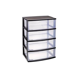 Forte Plastics Kunststof Ladekast Organizer 40 X 56 X 80 Cm Met 4 Grote Lades adeblok