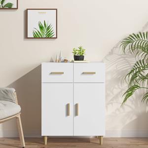 VidaXL Dressoir 69,5x34x89 cm bewerkt hout wit