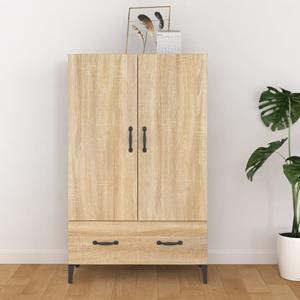 VidaXL Hoge kast 70x31x115 cm bewerkt hout sonoma eikenkleurig