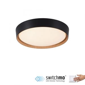 Leuchten Direkt LED Deckenleuchte Emilia in Schwarz 29W 3400lm