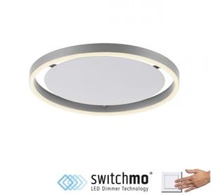 Leuchten Direkt LED Deckenleuchte Ritus in Silber 20W 2650lm