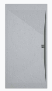 Sanifun douchebak Stone Side Gray 7035 Slate 140 x 70 P.