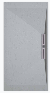 Sanifun douchebak Stone Side Gray 7035 Slate 140 x 70 S.